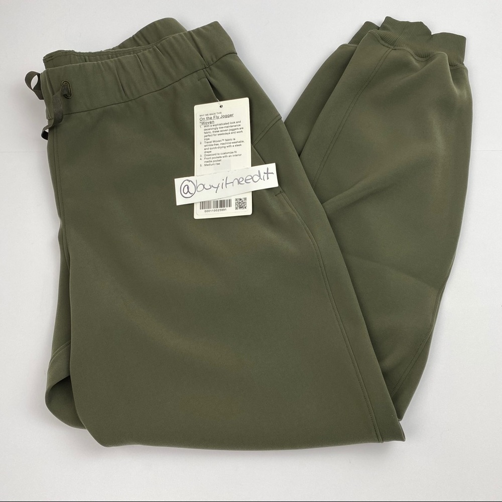 lululemon athletica Olive Green Track Pants